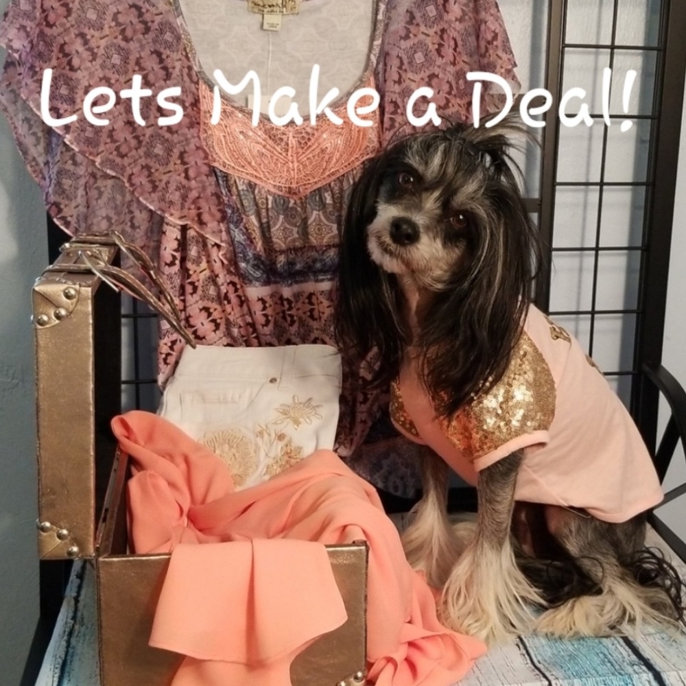 Make us an offer on any item in our closet.
